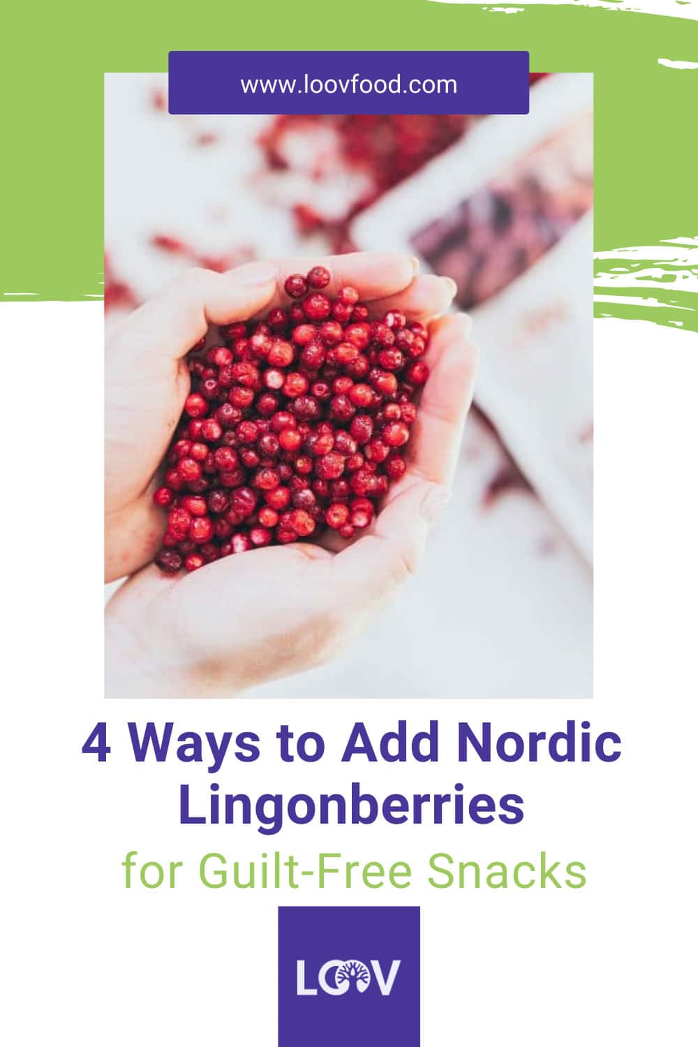Pinterest pin 4 ways to add nordic lingonberries