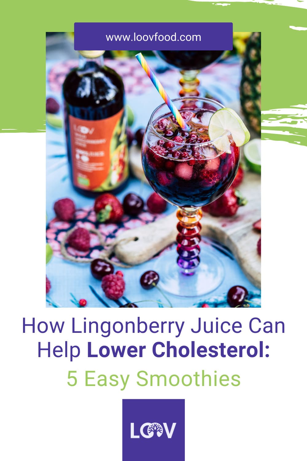 Pinterest pin how lingonberry juice help lower cholesterol