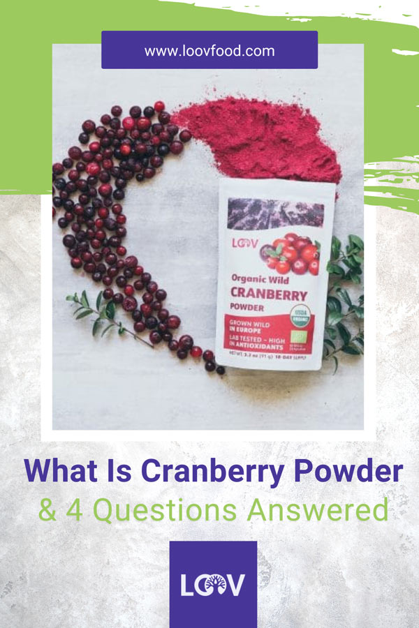 share on Pinterest what is cranberrry powder
