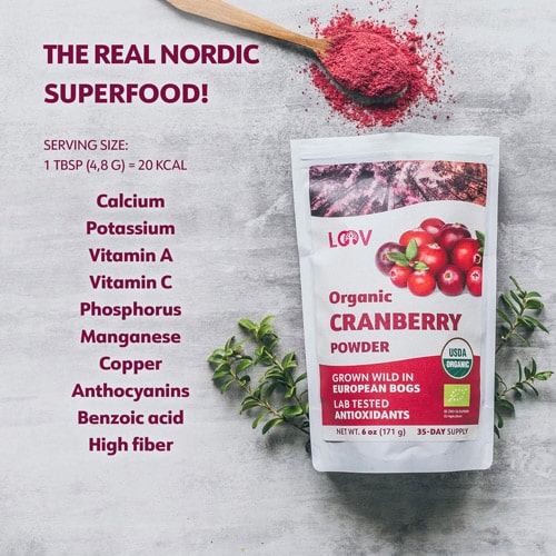 freeze-dried cranberries—the real Nordic superfood