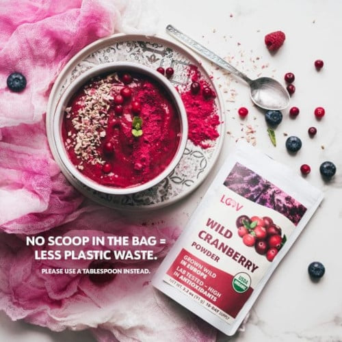 LOOV Food’s Organic Freeze-Dried Cranberry Powder