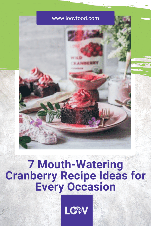 mouth-watering cranberry recipe ideas Pinterest promo