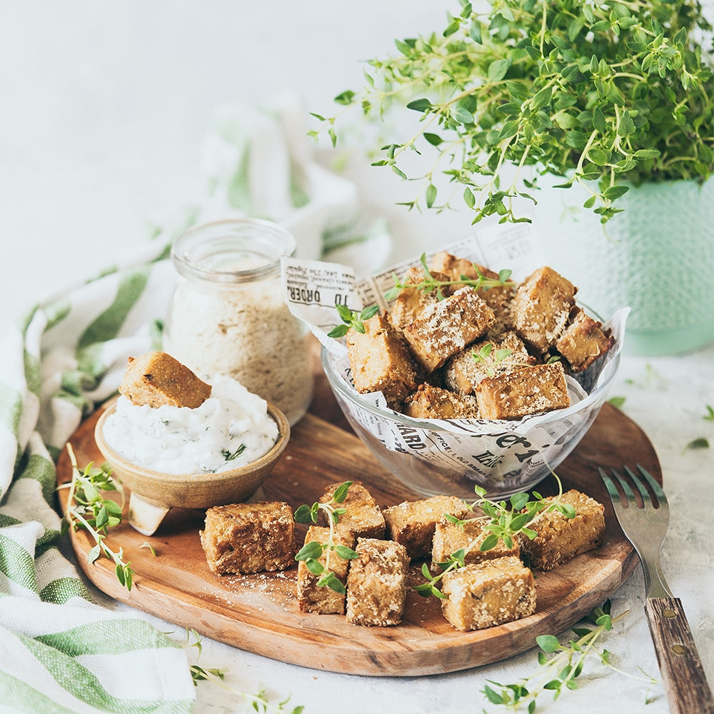 Crispy Tofu with Nutritional Yeast