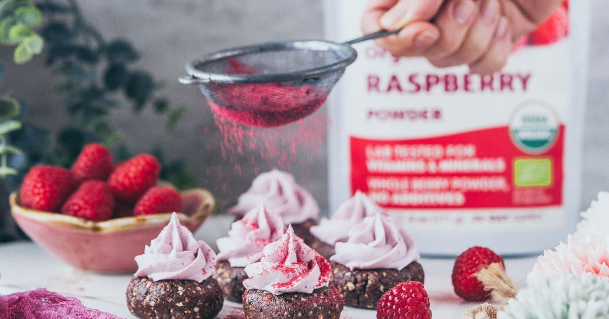 Raspberry Cookies with Coconut Whipped Cream – LOOV