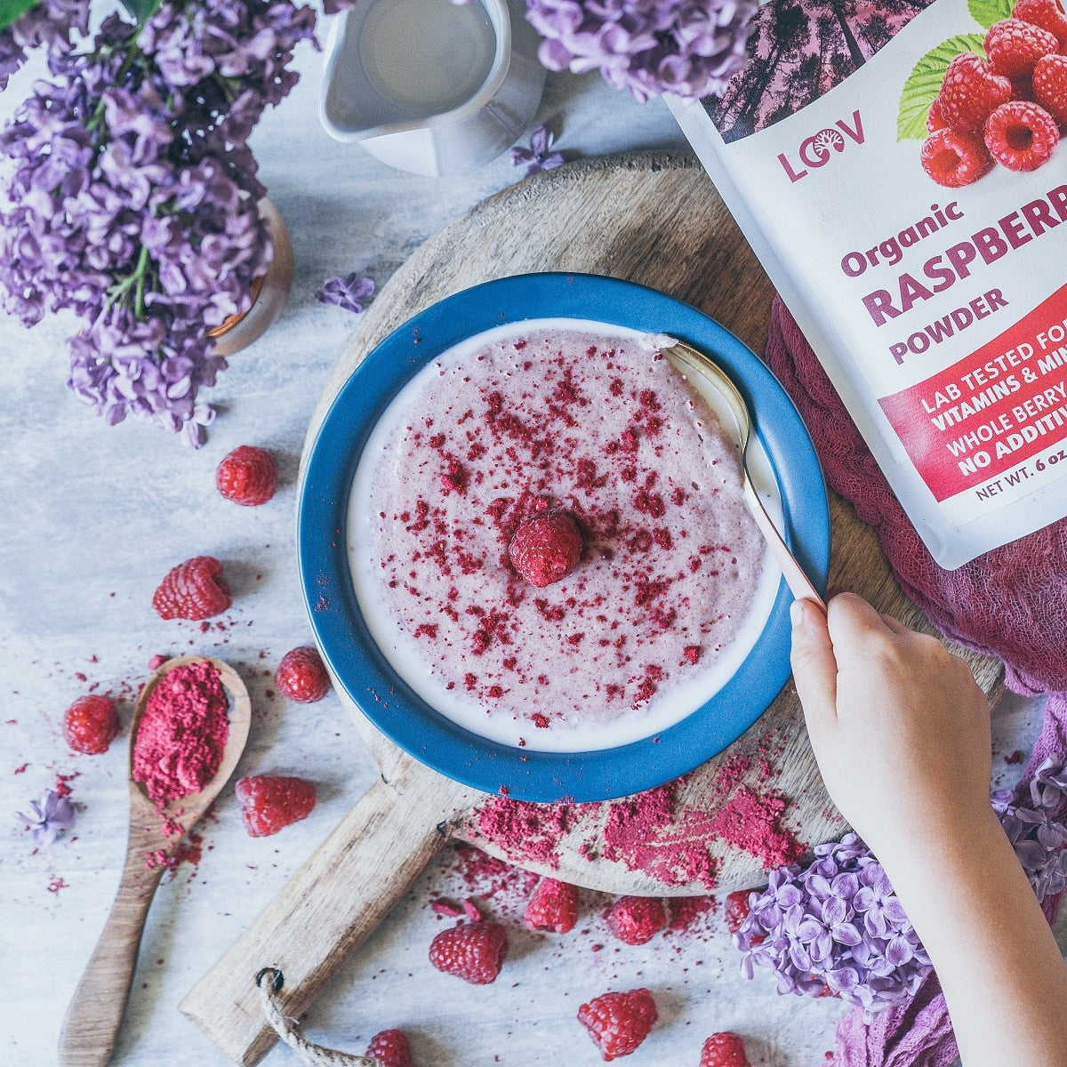 Raspberry Semolina Foam – LOOV