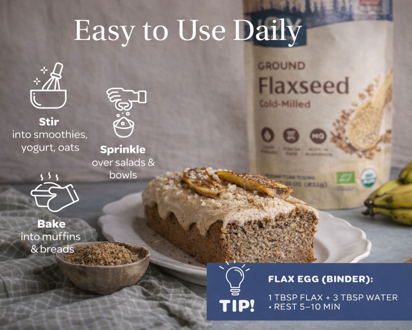 Flaxseed Powder | Organic & Cold-Milled
