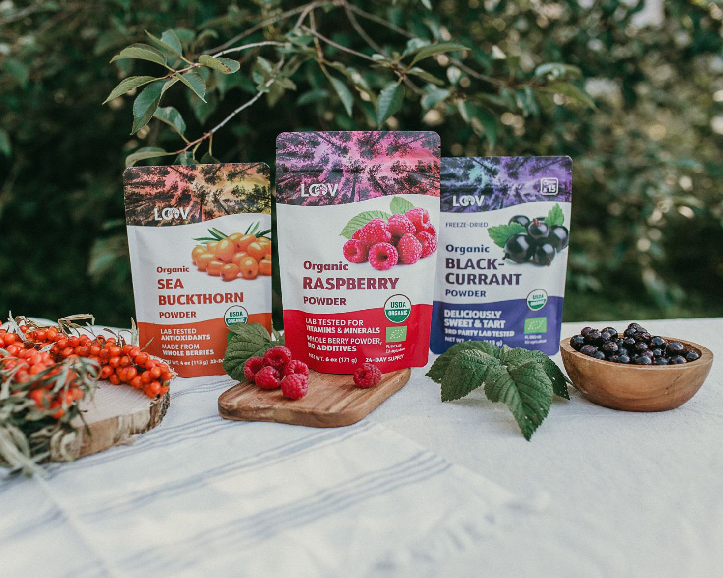 Freeze Dried Raspberries │ Berry Powder │ LOOV Organic