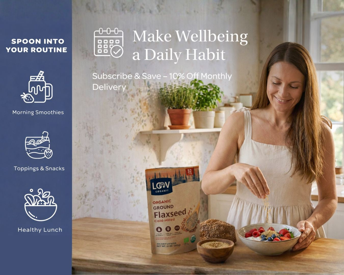 Flaxseed Powder | Organic & Cold-Milled