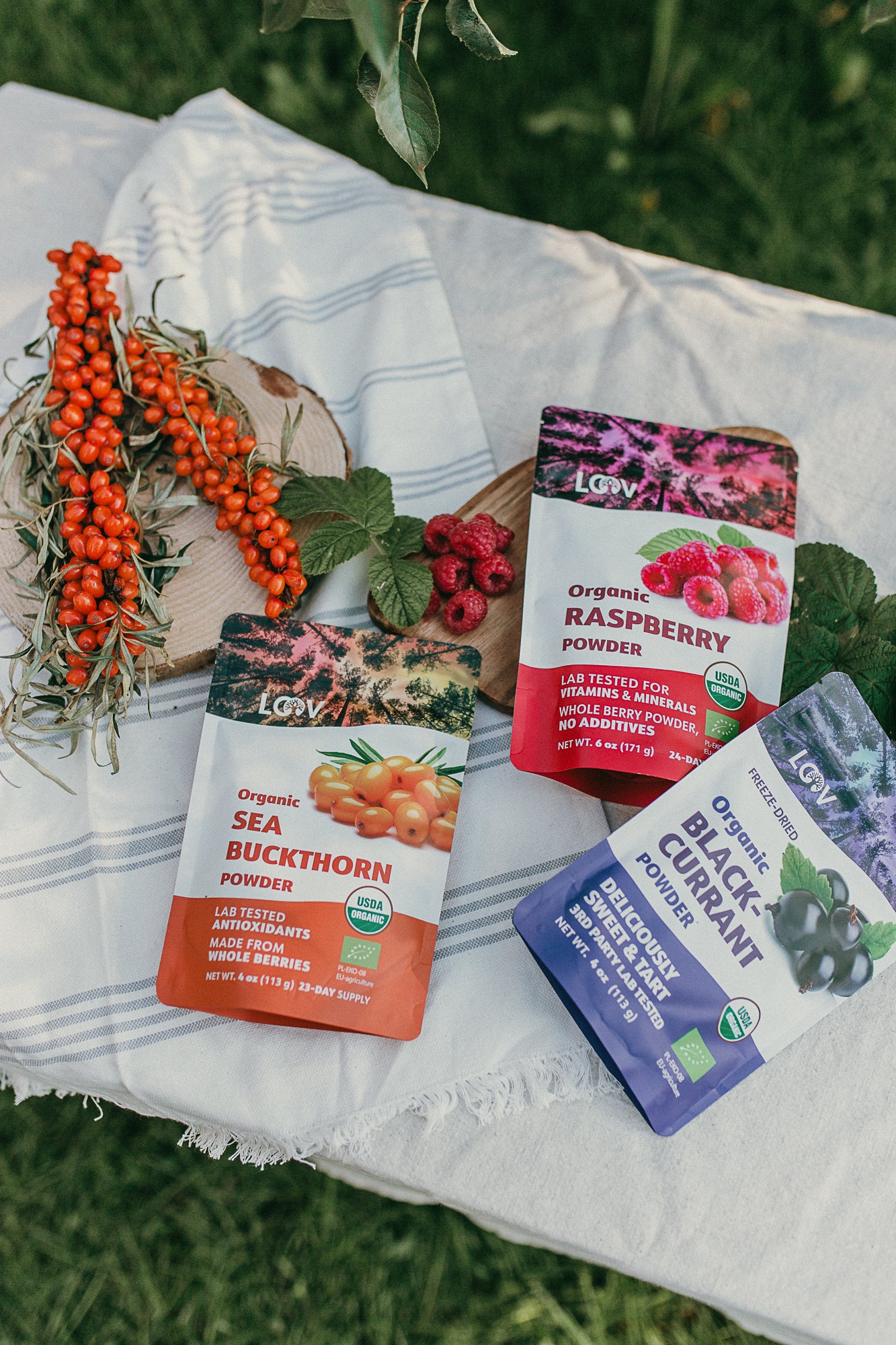 Freeze Dried Raspberries │ Berry Powder │ LOOV Organic