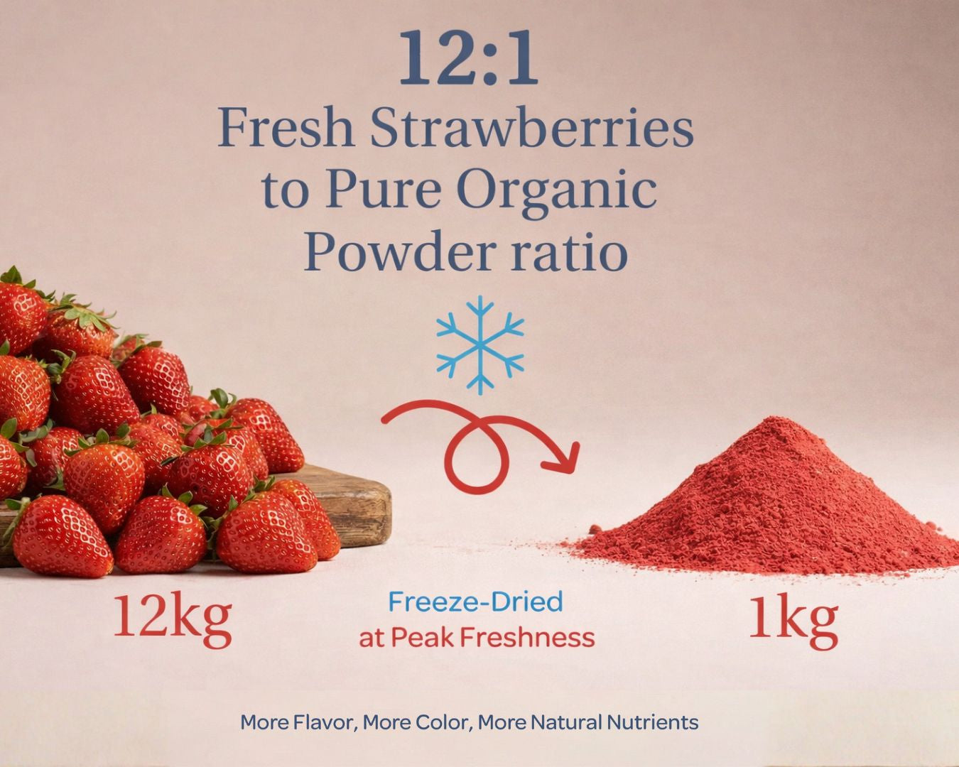 Strawberry Powder  | Organic & Freeze-Dried