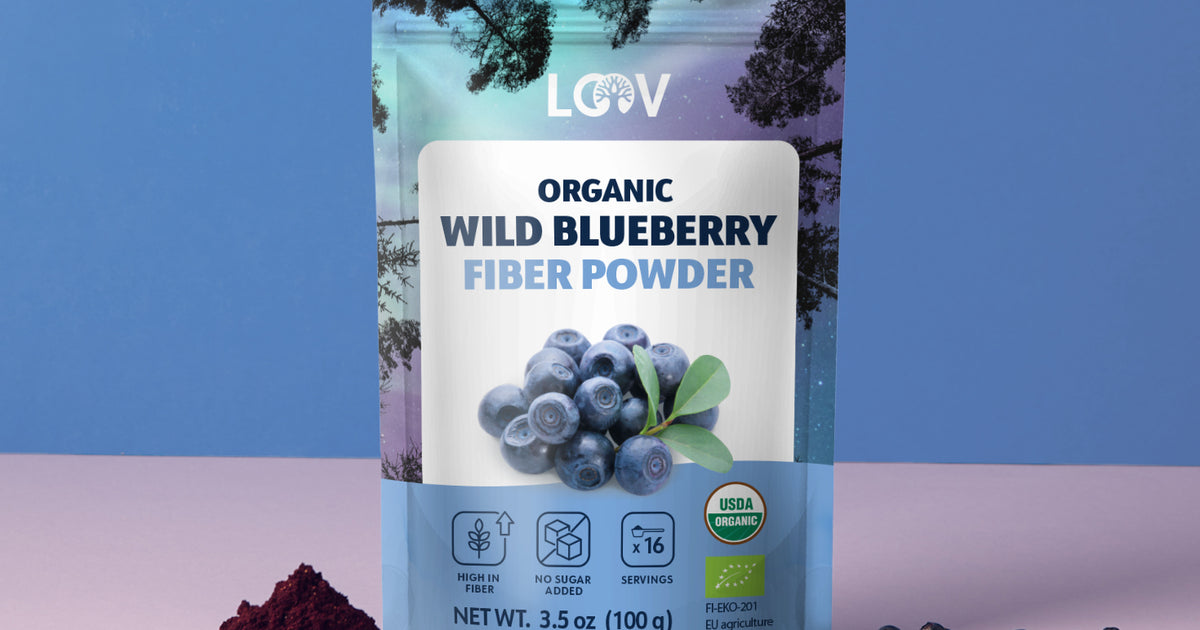 Wild Blueberry Fiber Powder – LOOV