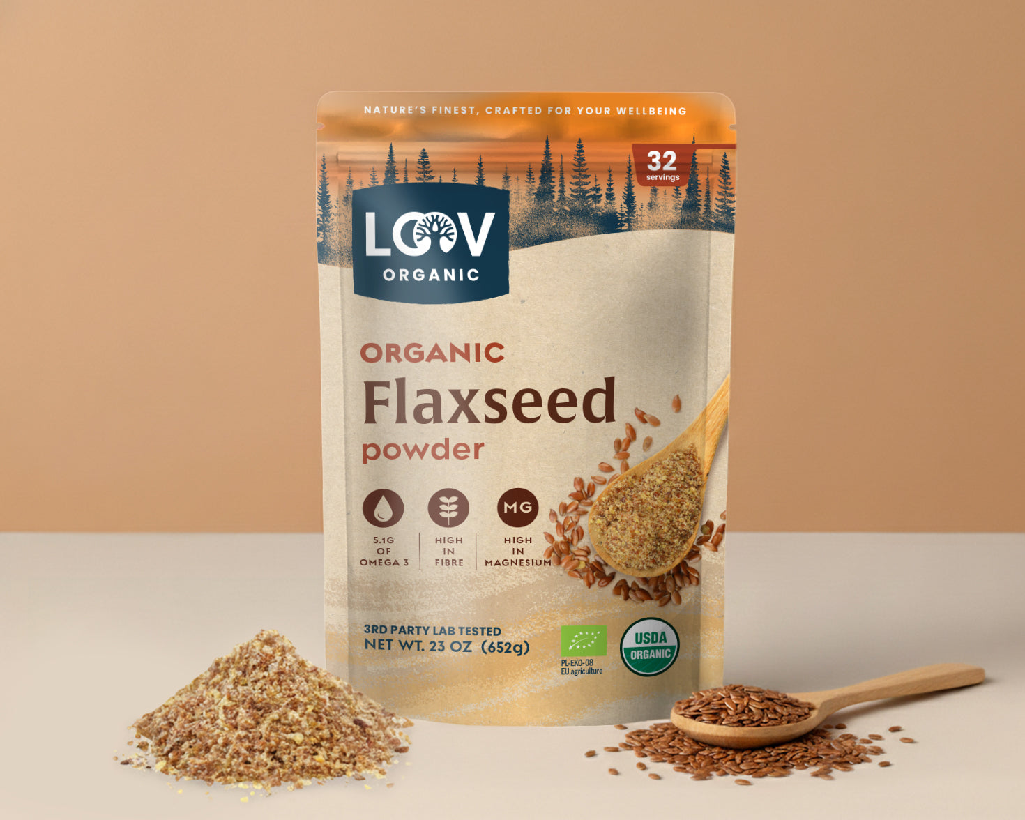 Flaxseed Powder | Organic & Cold-Milled